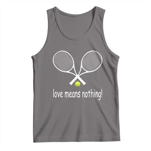 Funny Tennis Lover Tank Top Love Means Nothing TS11 Deep Heather Print Your Wear