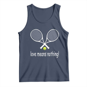 Funny Tennis Lover Tank Top Love Means Nothing TS11 Navy Print Your Wear