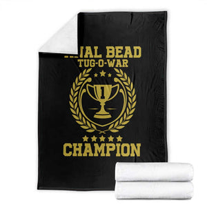 Funny #1 Anal Bead Tug O War Champion Throw Blanket Adult Humor Cringe - Print Your Wear