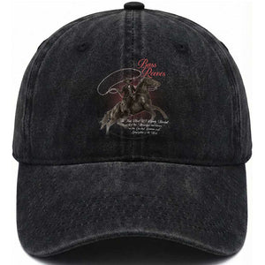 Bass Reeves Washed Cotton Baseball Cap African American Cowboy Marshal Black History Month