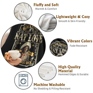 Black Cowboy Nat Love Throw Blanket Deadwood Dick African American Cowboy TS11 Print Your Wear