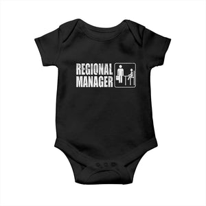 Regional Manager Baby Onesie Funny Dad Baby Matching TS11 Black Print Your Wear