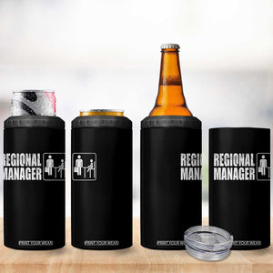 Regional Manager 4 in 1 Can Cooler Tumbler Funny Dad Baby Matching TS11 Print Your Wear