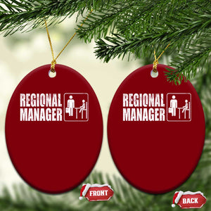 Regional Manager Ceramic Ornament Funny Dad Baby Matching TS11 Print Your Wear
