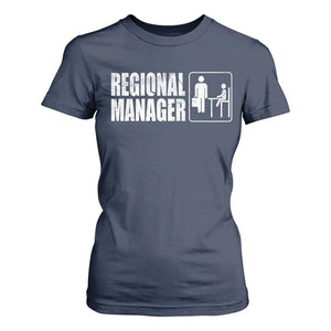 Regional Manager T Shirt For Women Funny Dad Baby Matching TS11 Navy Print Your Wear