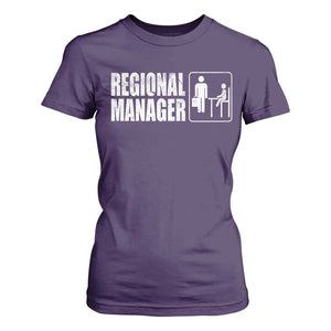 Regional Manager T Shirt For Women Funny Dad Baby Matching TS11 Purple Print Your Wear