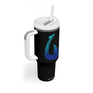 Tribal Makau Hawaiian Fish Hook Pacific Islander Hawaiian Tumbler With Handle TS11 Print Your Wear