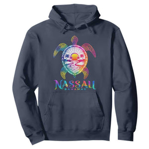 Nassau Bahamas Beach Vacation Hoodie Tie Dye Sea Turtle TS11 Navy Print Your Wear