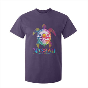Nassau Bahamas Beach Vacation T Shirt For Kid Tie Dye Sea Turtle TS11 Purple Print Your Wear