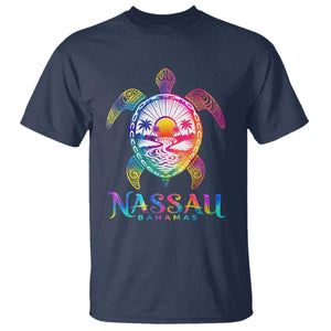 Nassau Bahamas Beach Vacation T Shirt Tie Dye Sea Turtle TS11 Navy Print Your Wear
