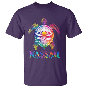 Nassau Bahamas Beach Vacation T Shirt Tie Dye Sea Turtle TS11 Purple Print Your Wear