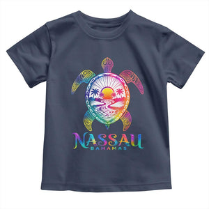 Nassau Bahamas Beach Vacation Toddler T Shirt Tie Dye Sea Turtle TS11 Navy Print Your Wear