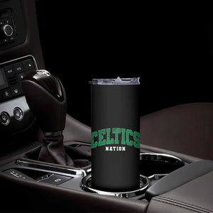Celtic Nation Skinny Tumbler Sports Varsity Aesthetic Letters Cap TS11 Print Your Wear
