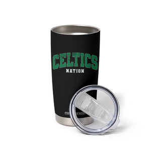 Celtic Nation Tumbler Cup Sports Varsity Aesthetic Letters Cap TS11 Print Your Wear