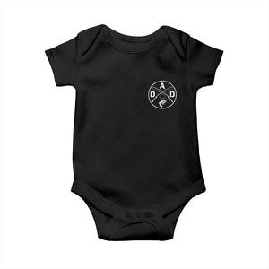 Fishing Dad Baby Onesie Fisherman Fish Lover Father's Day Gift TS11 Black Print Your Wear