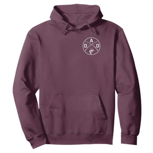 Fishing Dad Hoodie Fisherman Fish Lover Father's Day Gift TS11 Maroon Print Your Wear