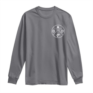Fishing Dad Long Sleeve Shirt Fisherman Fish Lover Father's Day Gift TS11 Charcoal Print Your Wear