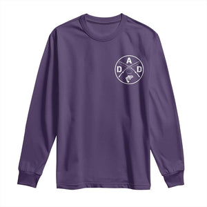 Fishing Dad Long Sleeve Shirt Fisherman Fish Lover Father's Day Gift TS11 Purple Print Your Wear