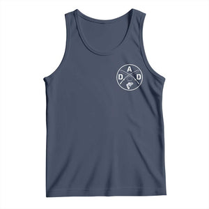 Fishing Dad Tank Top Fisherman Fish Lover Father's Day Gift TS11 Navy Print Your Wear