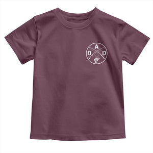 Fishing Dad Toddler T Shirt Fisherman Fish Lover Father's Day Gift TS11 Maroon Print Your Wear