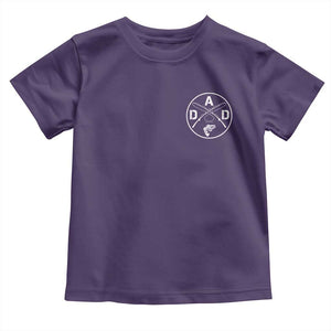 Fishing Dad Toddler T Shirt Fisherman Fish Lover Father's Day Gift TS11 Purple Print Your Wear