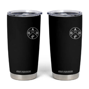 Fishing Dad Tumbler Cup Fisherman Fish Lover Father's Day Gift TS11 Black Print Your Wear