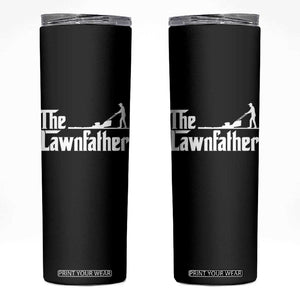 The Lawnfather Skinny Tumbler Lawn Mowing Dad Gardening Fathers Day
