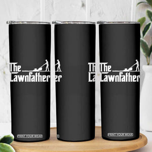 The Lawnfather Skinny Tumbler Lawn Mowing Dad Gardening Fathers Day