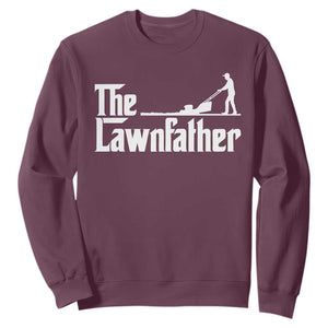 The Lawnfather Sweatshirt Lawn Mowing Dad Gardening Fathers Day