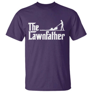 The Lawnfather T Shirt Lawn Mowing Dad Gardening Fathers Day