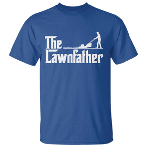 The Lawnfather T Shirt Lawn Mowing Dad Gardening Fathers Day