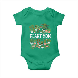 Plant Mom Baby Onesie Funny Plant Lady Mama Floral Garden TS11 Irish Green Print Your Wear