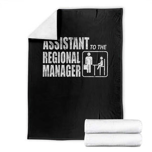Assistant To The Regional Manager Throw Blanket Funny Dad Baby Matching TS11 Black Print Your Wear