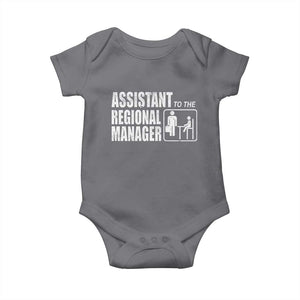 Assistant To The Regional Manager Baby Onesie Funny Dad Baby Matching TS11 Charcoal Print Your Wear