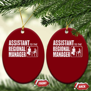 Assistant To The Regional Manager Ceramic Ornament Funny Dad Baby Matching TS11 Print Your Wear