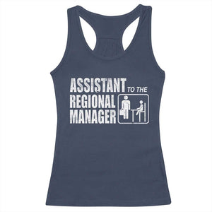 Assistant To The Regional Manager Racerback Tank Top Funny Dad Baby Matching TS11 Navy Print Your Wear