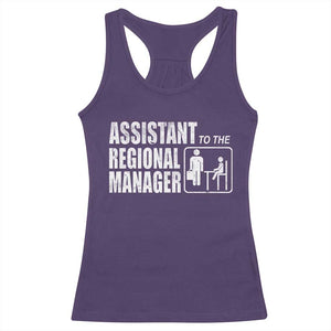 Assistant To The Regional Manager Racerback Tank Top Funny Dad Baby Matching TS11 Purple Print Your Wear