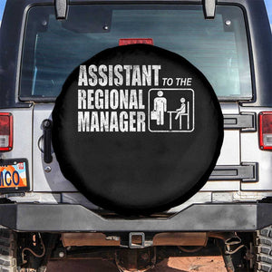 Assistant To The Regional Manager Spare Tire Cover Funny Dad Baby Matching TS11 No hole Black Print Your Wear