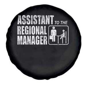 Assistant To The Regional Manager Spare Tire Cover Funny Dad Baby Matching TS11 Print Your Wear