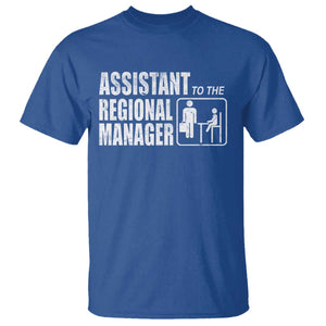 Assistant To The Regional Manager T Shirt Funny Dad Baby Matching TS11 Royal Blue Print Your Wear