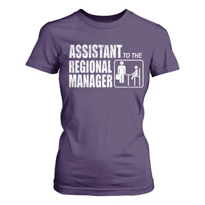 Assistant To The Regional Manager T Shirt For Women Funny Dad Baby Matching TS11 Purple Print Your Wear