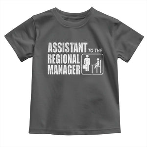 Assistant To The Regional Manager Toddler T Shirt Funny Dad Baby Matching TS11 Dark Heather Print Your Wear