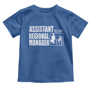 Assistant To The Regional Manager Toddler T Shirt Funny Dad Baby Matching TS11 Royal Blue Print Your Wear
