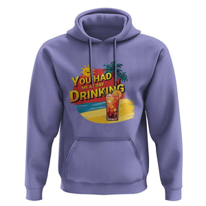 You Had Me At Day Drinking Hoodie Retro Comic Beach Cocktails Drinkers TS11 Violet Print Your Wear
