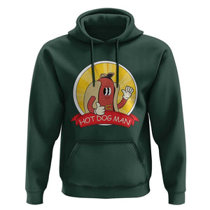 Hot Dog Man Hoodie Vintage Comic Retro TS11 Dark Forest Green Print Your Wear