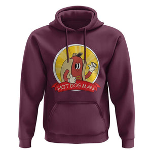 Hot Dog Man Hoodie Vintage Comic Retro TS11 Maroon Print Your Wear
