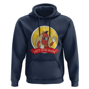 Hot Dog Man Hoodie Vintage Comic Retro TS11 Navy Print Your Wear
