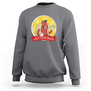 Hot Dog Man Sweatshirt Vintage Comic Retro TS11 Charcoal Print Your Wear