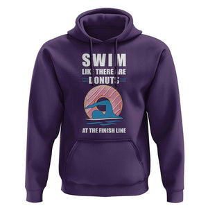 Swimming Lover Hoodie Swim Like There Are Donuts At The Finish Line TS11 Purple Print Your Wear