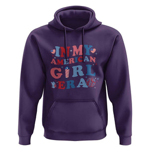 Fourth Of July Hoodie In My American Girl Era Red White Blue Independence Day Peace TS11 Purple Print Your Wear